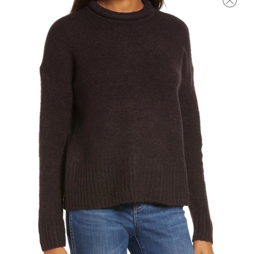 Madewell Fulton Puff Neck Trim Pullover Seester